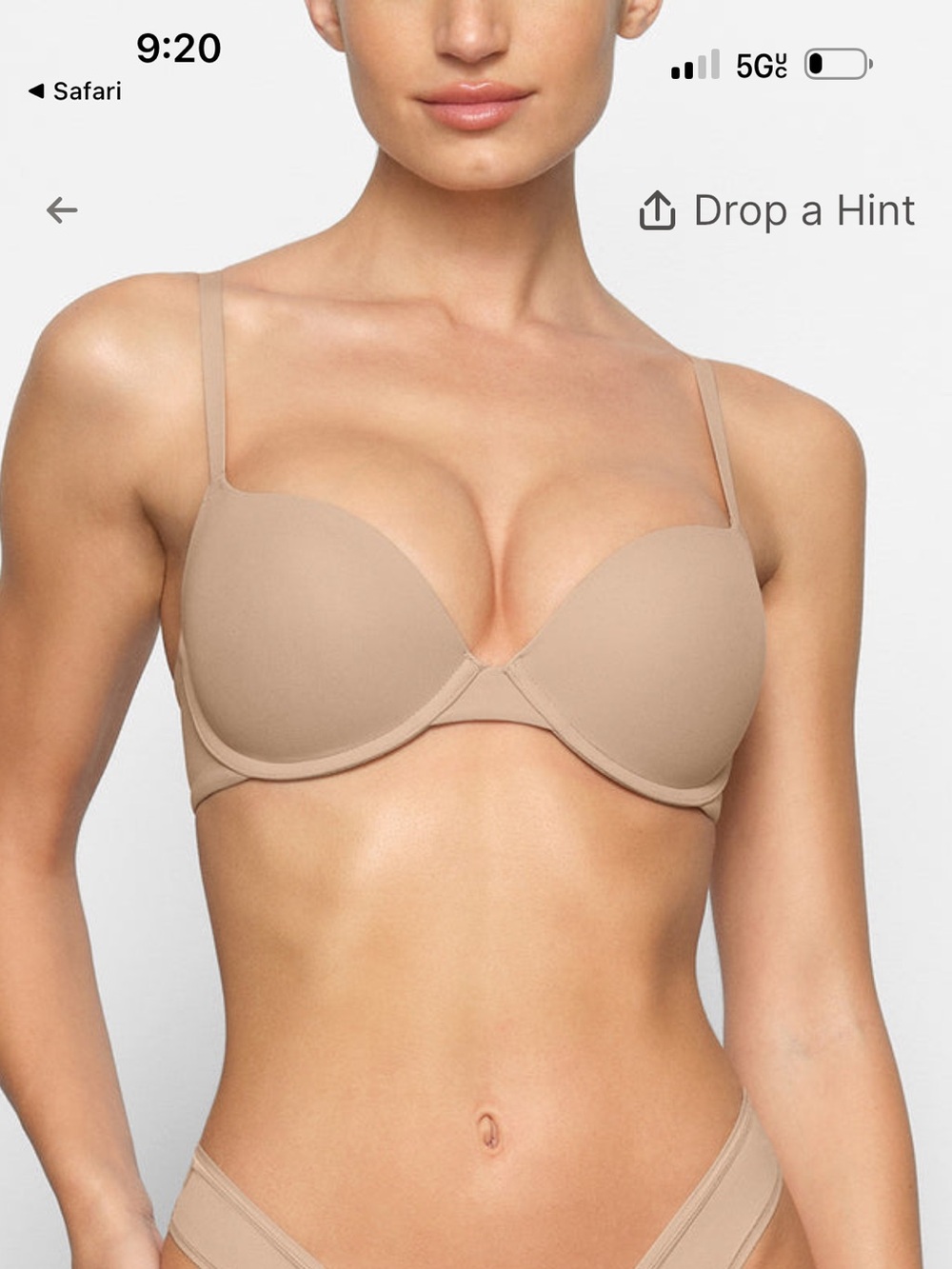 SKIMS NWT Fits Everybody Push Up Bra - Clay